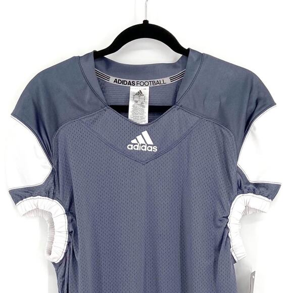 Adidas Football Jersey Practice Sportswear Athleisure Size Large Gray NWT - Picture 3 of 8
